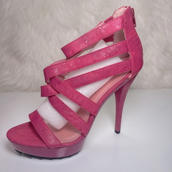 Hot Pink Stilettos Sz 8.5 - Picture 1 of 5